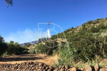 Nuevo incendio forestal en la cumbre de Telde (Foto TA)