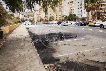  El vandalismo calcina dos vehículos en el Valle de Jinámar-Telde (Foto TA)