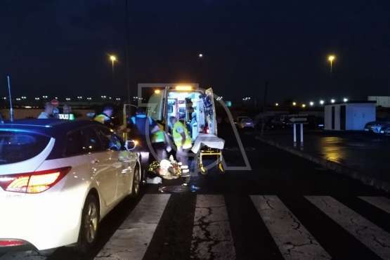 Atropello de una mujer en un paso de peatones del Parque Comercial de La Mareta (Foto TA)