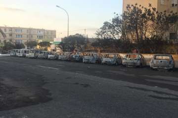 Arden más de 25 vehículos en el Valle de Jinámar (Foto TA)