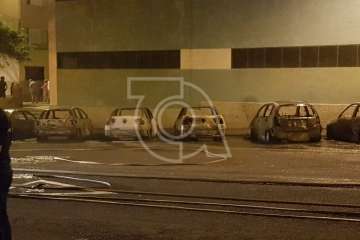 Arden más de 25 vehículos en el Valle de Jinámar (Foto TA)