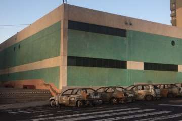 Arden más de 25 vehículos en el Valle de Jinámar (Foto TA)