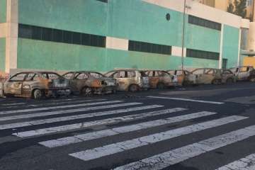 Arden más de 25 vehículos en el Valle de Jinámar (Foto TA)