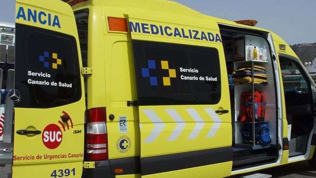 Ambulancia medicalizada del SUC (Foto TA)