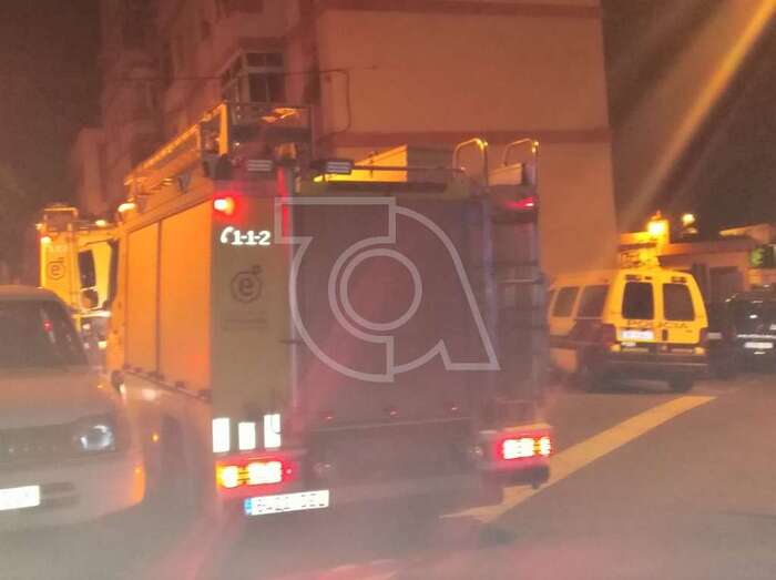 Los bomberos en el lugar del siniestro (Foto TA)