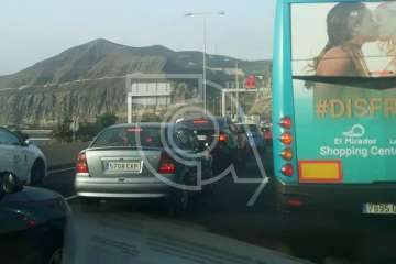 Retenciones de vehículos originadas por el accidente (Foto TA)