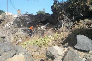 Batidas en zonas de barranco y senderos de Telde (Foto TA)