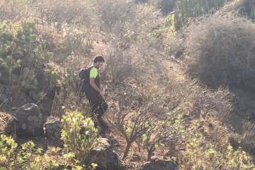 Batidas en zonas de barranco y senderos de Telde (Foto TA)