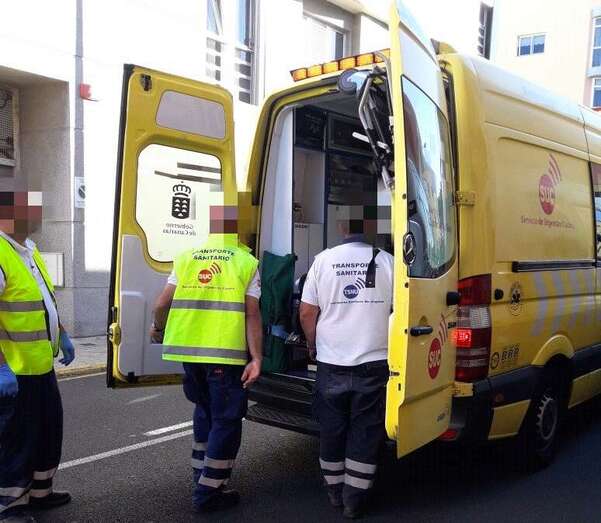 Imagen de archivo de una intervención del SUC en Telde (Foto TA)