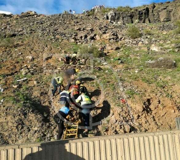 Imagen del operativo de rescate (Foto TA)