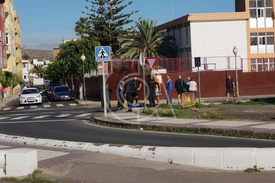 Un peatón se lesiona en una caída en un paso de peatones de San Juan (Foto TA)