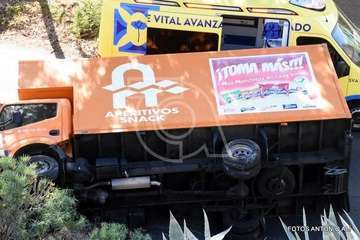 Accidente en Montaña Las Palmas (Foto Antonio Alí)