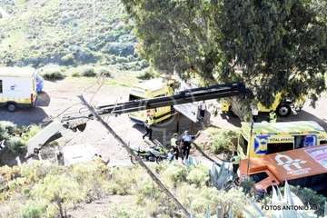 Accidente en Montaña Las Palmas (Foto Antonio Alí)