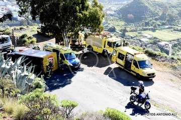 Accidente en Montaña Las Palmas (Foto Antonio Alí)