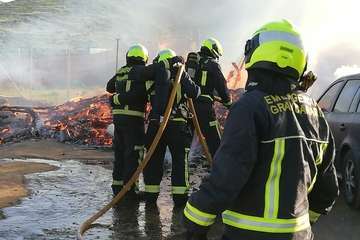 Un perro muere calcinado en el incendio de un habitáculo de madera en las medianías de Telde (Foto TA)