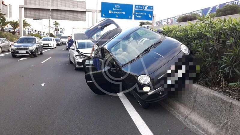 Imagen de archivo de colas en una vía de Telde (Foto TA)