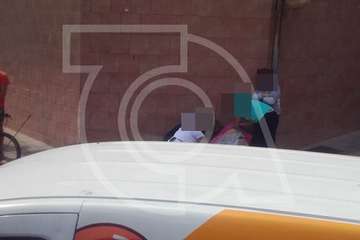 Accidente de tráfico en el barrio de Las Huesas (Foto TA)