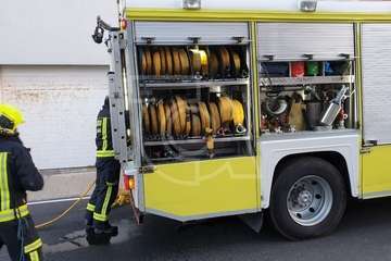 Incendio en un inmueble de La Garita (Foto TA)