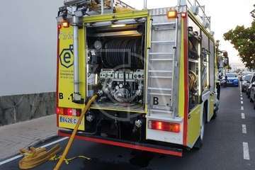 Incendio en un inmueble de La Garita (Foto TA)