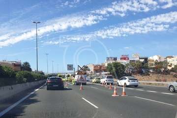 Accidente en la GC-1 a la altura de Marpequeña (Foto TA)