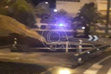 Un hombre fallece al caer desde el puente del Cruce de Melenara sobre la GC-1 (Foto TA)