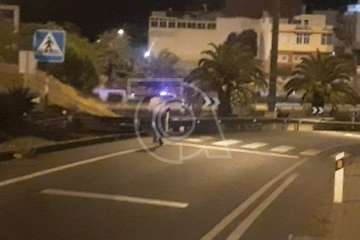 Un hombre fallece al caer desde el puente del Cruce de Melenara sobre la GC-1 (Foto TA)