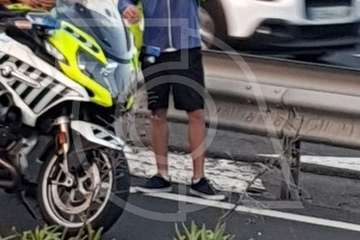 Accidente de tráfico frente a La Mareta (Foto TA)