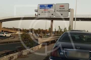 Accidente de tráfico frente a La Mareta (Foto TA)