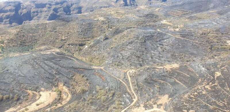 Imagen tomada durante el último reconocimiento aéreo de la zona (Foto TA)