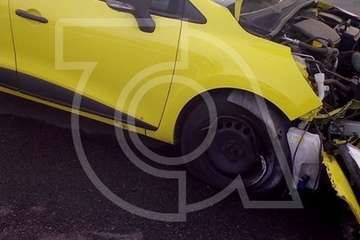 Accidente de tráfico en el Valle de Jinámar (Foto TA)