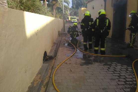 Nuevo incendio en la Casa de la Condesa (Foto TA)