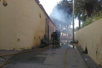 Nuevo incendio en la Casa de la Condesa (Foto TA)