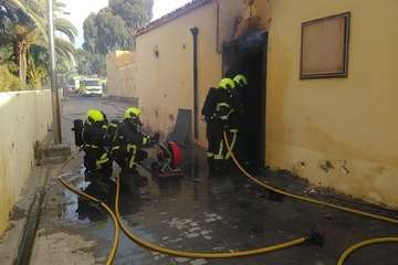 Nuevo incendio en la Casa de la Condesa (Foto TA)