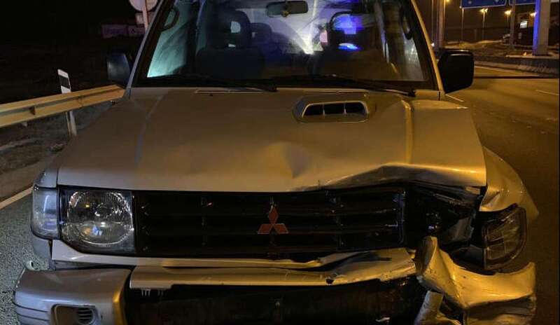 Uno de los vehículos siniestrados (Foto TA)