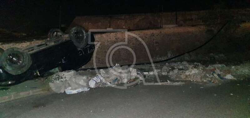 Estado en que quedó el coche (Foto TA)