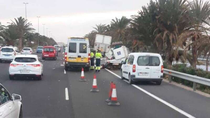 Imagen de un archivo ocurrido en la GC-1 en dirección norte (Foto TA)
