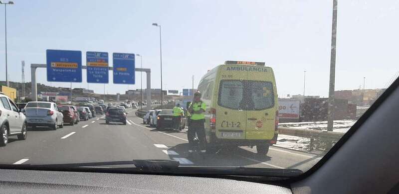 Imagen de archivo de un accidente en el mismo punto (Foto TA)