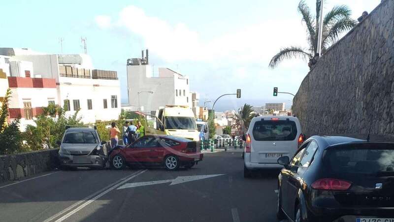 Imagen de accidente ocurrido minutos antes de las 11 de la mañana (Foto TA)
