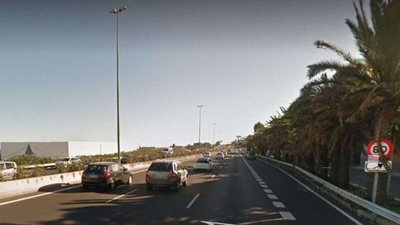 Autovía GC-1 a su paso por la zona de El Goro-Telde (Foto TA)