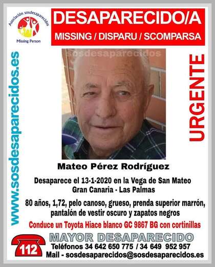 Cartel difundido por familiares y fuerzas de seguridad (Foto TA)