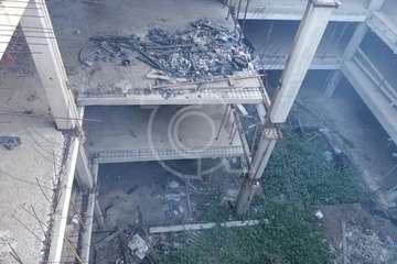 Nuevo incendio en el parquin subterráneo abandonado de Arnao (Foto Antonio Alí)