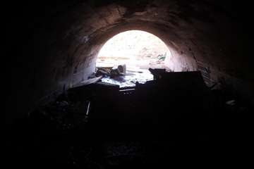 Incendio en el interior de un túnel subterráneo de La Garita (Foto TA)