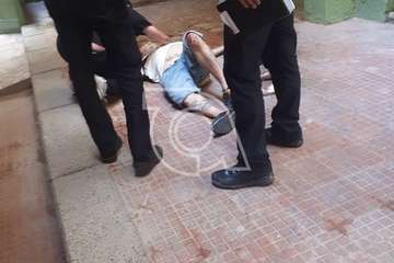 Un hombre sufre una caída involuntaria desde 4 metros de altura en el Valle de Jinámar (Foto TA)