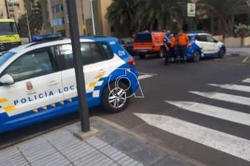 Un hombre sufre una caída involuntaria desde 4 metros de altura en el Valle de Jinámar (Foto TA)