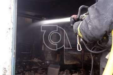 Incendio de un motor de bombeo en un antiguo pozo de Telde (Foto TA)