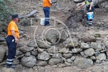 Intervención de Policía Local y Protección Civil en el Barranco de Los Cernícalos (Foto TA)