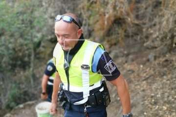 Intervención de Policía Local y Protección Civil en el Barranco de Los Cernícalos (Foto TA)