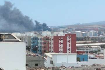 Incendio en la nave industrial de Martínez Cano en El Goro (Foto C7)
