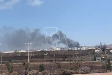 Incendio en la nave industrial de Martínez Cano en El Goro (Foto TA)