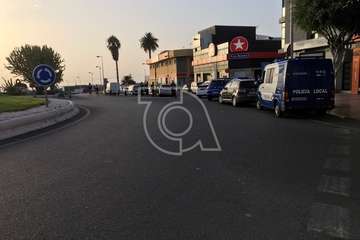 Un mujer herida leve en la colisión de dos vehículos en La Barranquera-Telde (Foto TA)